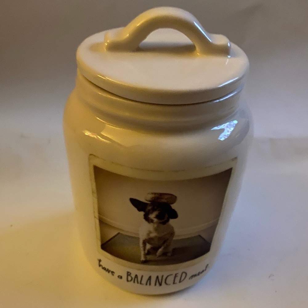 Magenta Dog Treat Canister Photo Of Dog 🐶